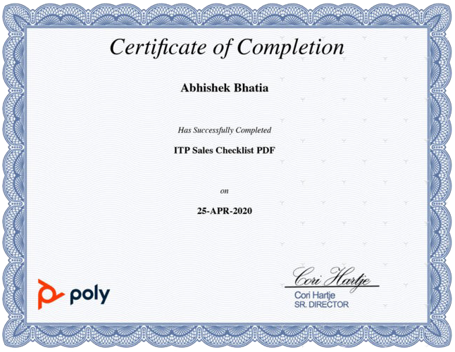 POLY certificate 8